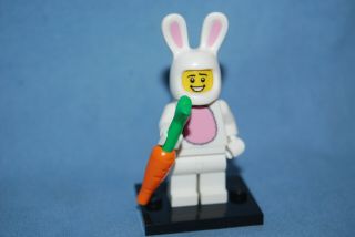 Lego Series 7 Minifigure Bunny Suit Guy W/ Carrot Minifig 8831