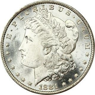 1881 - O $1 PCGS/CAC MS64,  Close to Gem - Morgan Silver Dollar - Close to Gem 3