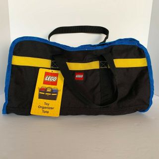 Lego 4 Piece Organizer Storage Travel Tote Bag Brick System Red Yellow Blue -