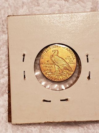 1914 Indian Head 2.  5 Gold Dollar Coin 2