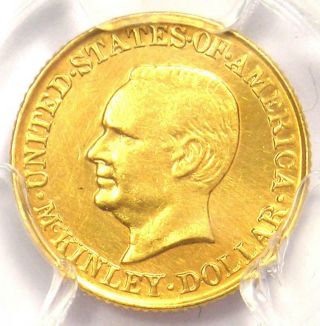 1917 Mckinley Commemorative Gold Dollar Coin G$1 - Certified Pcgs Au Details