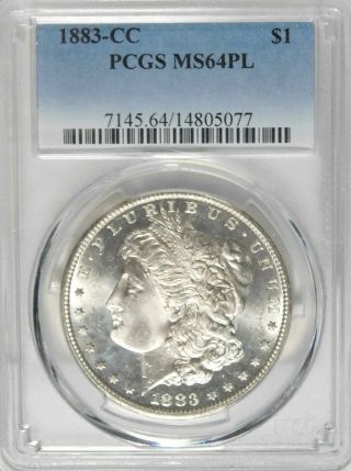 1883 Cc Morgan Dollar Pcgs Ms 64 Pl