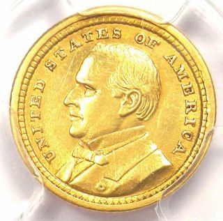 1903 Mckinley Louisiana Purchase Gold Dollar Coin G$1 - Certified Pcgs Au Detail