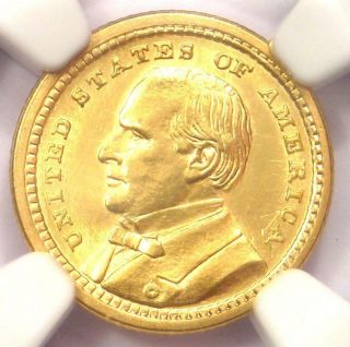 1903 Mckinley Louisiana Purchase Gold Dollar Coin G$1 - Ngc Unc Detail (ms)