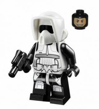 Lego Star Wars Minifigure Scout Trooper From 10236 With Gun Like