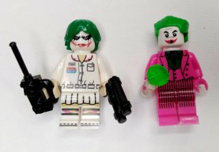 The Joker Heath Ledger Dark Knight And Classic Batman Joker Set Of 2 Minifigures