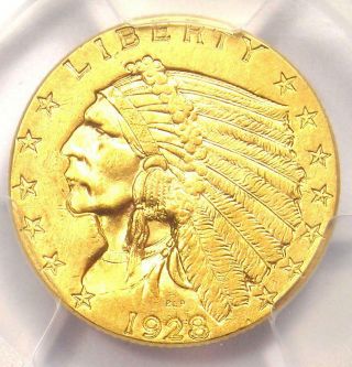 1928 Indian Gold Quarter Eagle $2.  50 Coin - Pcgs Uncirculated Details (unc Ms)