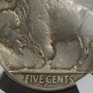 1937 - D 5c Indian Head Buffalo Nickel,  Three - Leged Variety Ngc Vg Details Q707