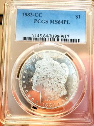 1883 Cc Pcgs Ms64 Pl Near Dmpl Gorgeous Deep Mirrors Morgan Silver Dollar 917