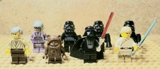 Lego Star Wars Minifigures Darth Vader Luke Skywalker Lightsaber