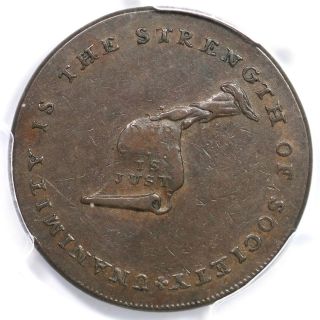 (1792) Pcgs Xf 45 Plain Edge Kentucky Cent Token
