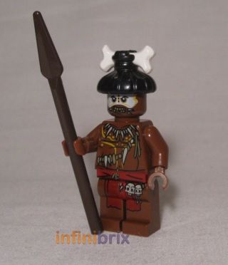 Lego Cannibal 2 Minifigure From Set 4182 Pirates Of The Caribbean Poc009