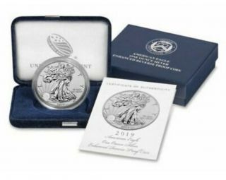 United States - American Eagle 2019 One Ounce Silver Enhanced Reverse Proof 2