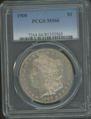 1900 Morgan Silver Dollar $1 Pcgs Ms66