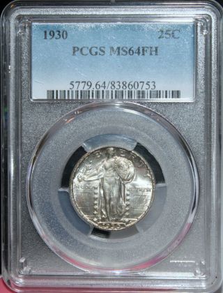 ☆MS - 64FH☆ 1930 - P Standing Liberty Quarter PCGS Really luster 2