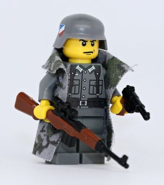 World War 2 German Sniper Ww2 Minifigure Made With Real Lego (r) Part