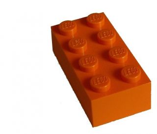 Lego 50 Orange Steine 2x4 Basicsteine (3001) Stein Bricks Brick