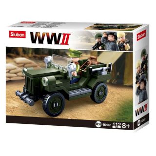 Army Vehicle Building Blocks Wwii Series Building Toy Sluban Kids Army Fighter