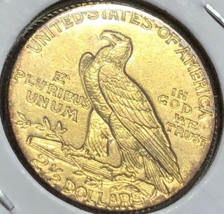 1910 $2.  5 Gold Indian BU,  Best Ever Unheard Of This - Look - Quarter Eagle 2