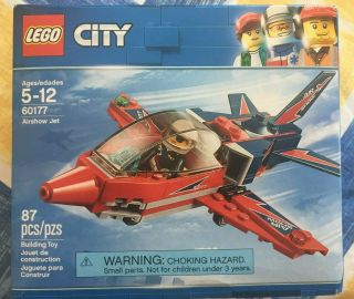 Lego City 60177 Airshow Jet Building Kit (87 Piece)