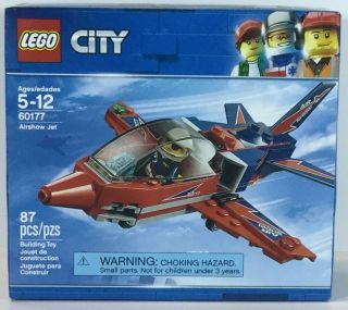 Lego 60177 City Airshow Jet Building Kit 87 Piece Blocks Airplane
