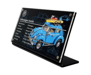 Lego 10252 Volkswagen Beetle - Custom Acrylic Display Stand
