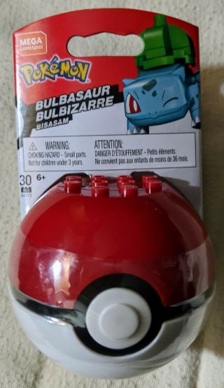 Mega Construx Bulbasaur Pokemon Set Mini Figure Pokeball Poke Ball