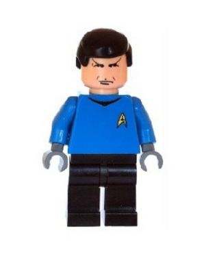 Custom Designed Minifigures Spock (star Trek) Printed On Lego Parts