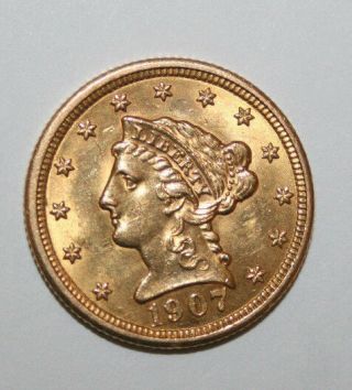 1907 $2 1/2 Gold B21