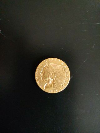 1914 D$5 Indian Head Half Eagle Gold Five Dollars Collector Coin