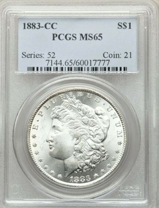 1883 - Cc Morgan Dollar Pcgs Ms65 Gem Blast White Beauty Bel0919