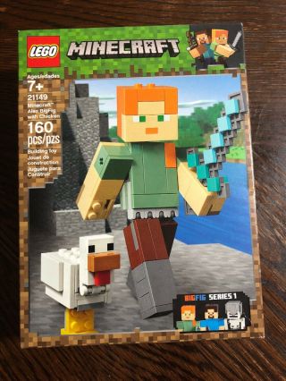 Lego Minecraft - Minecraft Alex Bigfig With Chicken 21149
