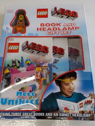 Lego Movie Book And Headlamp Gift Set,  3 Books And Emmet Headlamp Gm1179