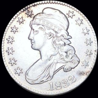 1832 Capped Bust Half Dollar Nearl Uncirculated Philadelphia 50c Silver Coin Nr