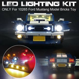 For Lego 10265 For Ford Mustang Model Bricks Toy Decor Diy Led Light Kit Only
