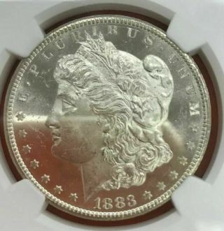 1883 - Cc Ngc Ms64 Dpl Brilliant Deep Mirrored Carson City Morgan Silver Dollar