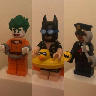 Lego Batman Movie Joker,  Vacation Batman,  And Barbara Gordon.