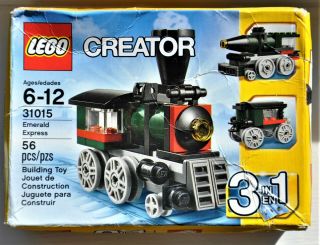 Lego 31015 - Emerald Express Train Engine - 3 In 1 Set - Nib - Box Is