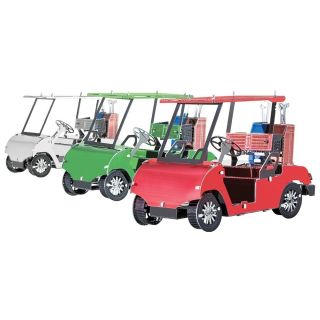 Metal Earth Golf Cart Set 3d Metal Model,  Tweezer 11081