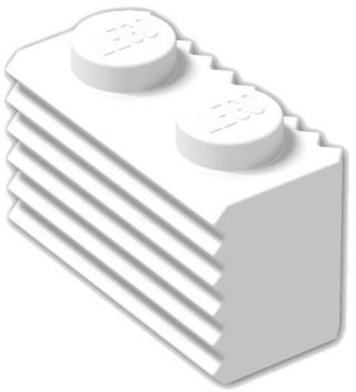 ☀️100x LEGO 1x2 WHITE GRILLE (Flutes) Bricks (ID 2877) BULK Parts Building 2