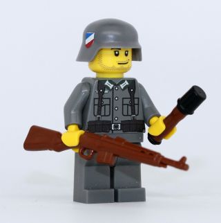 World War 2 German G43 Soldier Ww2 Minifigure Made With Real Lego (r) Part