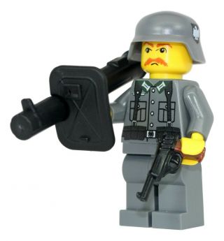 World War 2 German Anti Tank Soldier Ww2 Minifigure Made With Real Lego (r) Part