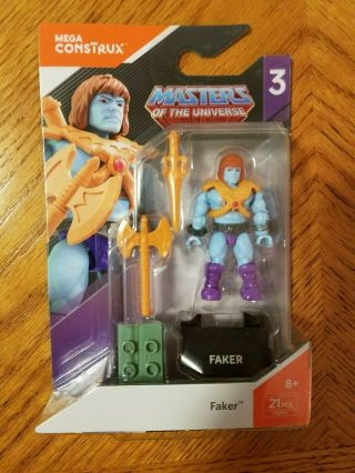 Mega Construx Heroes Series 3 Masters Of The Universe Faker Fxp51 Mini Figure