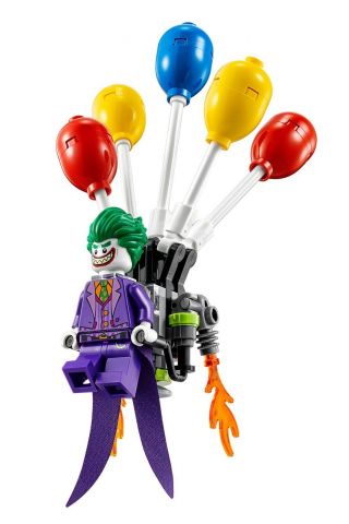 The Lego Batman Movie Minifigure - Joker With Cape And Balloon Backpack (70900)
