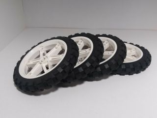 Lego Mindstorm Ev3 Motorcycle Wheels Technic Set Of 4 Pre - Owned