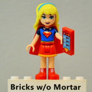 Lego Girl Minifig With Red Skirt Dc Heroes Girls 41232