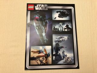 Lego Star Wars 20th Anniversary Limited Edition Poster.  13 X 10