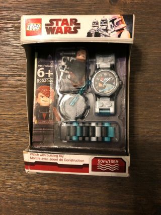 Lego 9002045 Star Wars Anakin Skywalker Watch With Building Toy Rare Nib 2010