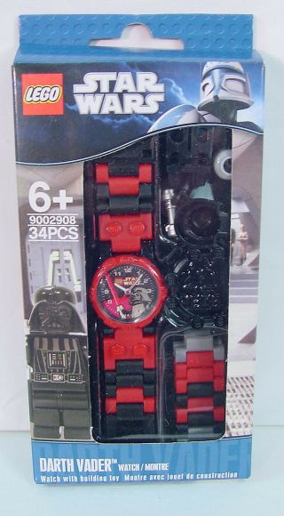 Lego Star Wars Darth Vader Kids Wrist Watch & Mini Figure Classic Style H